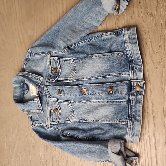 Crewcuts Other - Crewcuts girl rainbow Jean jacket